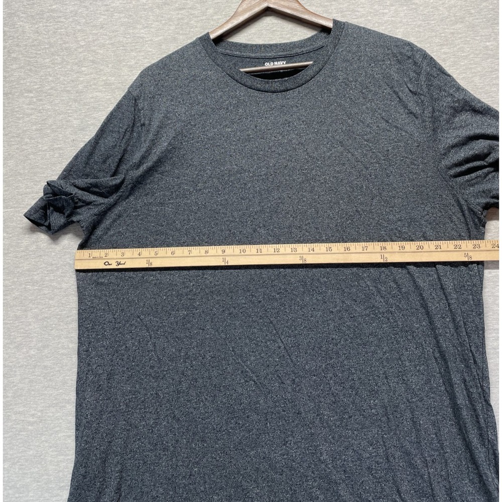 Old Navy Soft Washed T Shirt Mens XL Heather Charcoal Gray Cotton Crew Neck - Picture 13 of 14